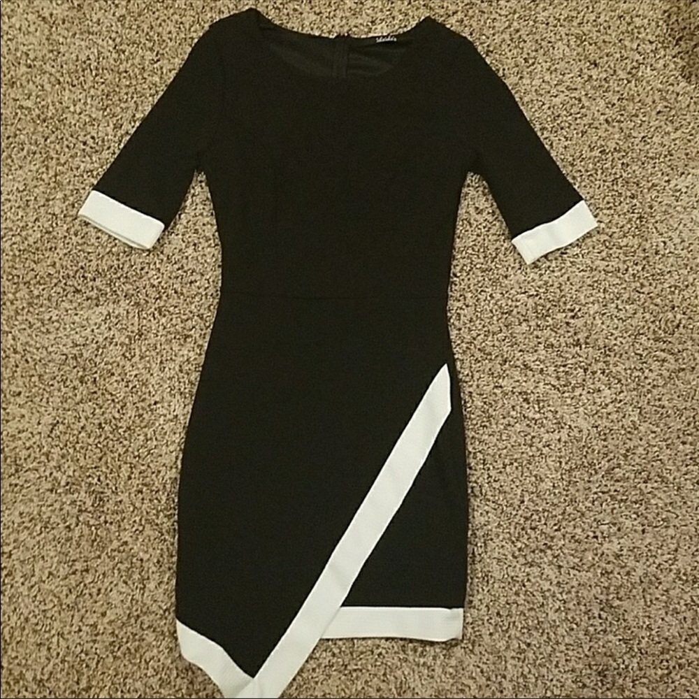 Lulu’s black and white bodycon dress